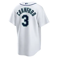 Men's Nike JP Crawford White Seattle Mariners Home Replica Jersey