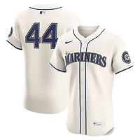 Men's Nike Julio Rodríguez Cream Seattle Mariners Alternate 2 Elite Player Jersey