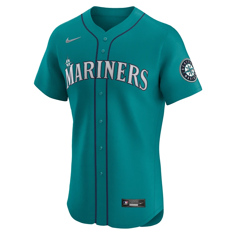 Men's Nike Julio Rodríguez Teal Seattle Mariners Alternate Elite Jersey