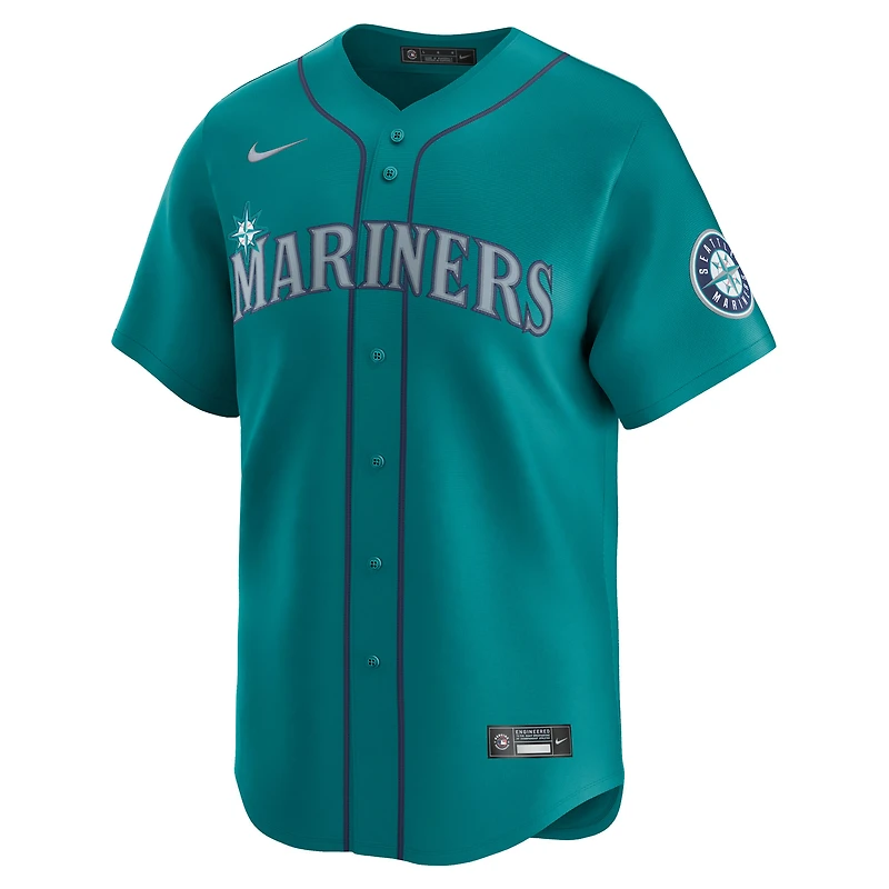 Men's Nike Julio Rodríguez Teal Seattle Mariners Alternate Limited Player Jersey