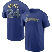 Men's Nike Ken Griffey Jr. Royal Seattle Mariners Cooperstown Collection Name & Number T-Shirt