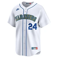 Maillot Nike Ken Griffey Jr. pour homme, blanc, Seattle Mariners Throwback Cooperstown Collection Limited