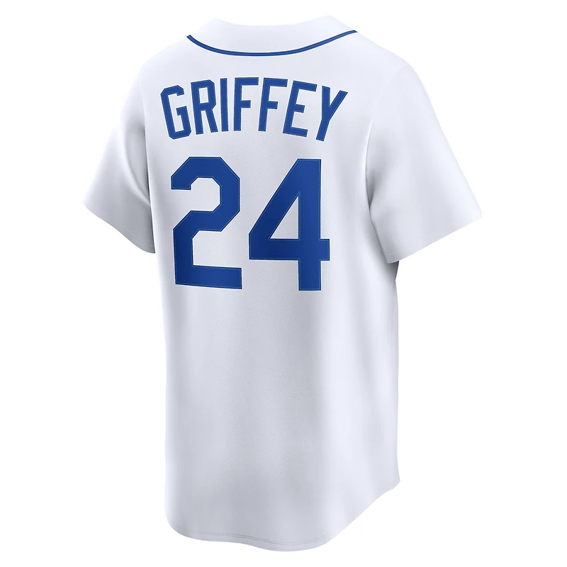Maillot Nike Ken Griffey Jr. pour homme, blanc, Seattle Mariners Throwback Cooperstown Collection Limited