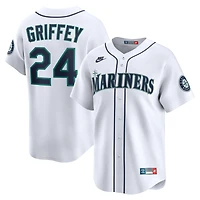Maillot Nike Ken Griffey Jr. pour homme, blanc, Seattle Mariners Throwback Cooperstown Collection Limited