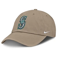 Casquette ajustable Nike kaki Seattle Mariners pour homme, célébrant le 250e anniversaire du club américain