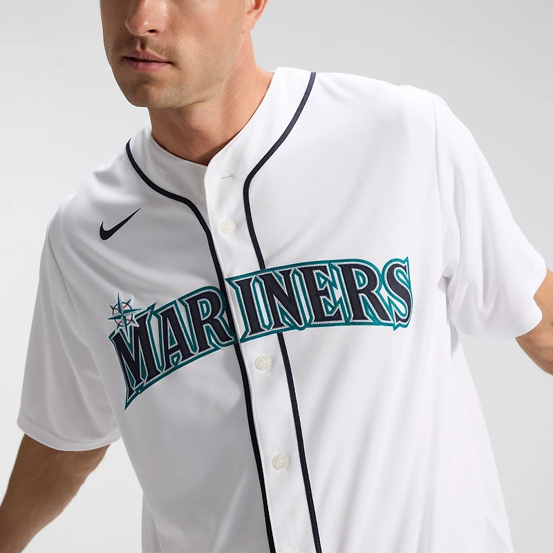 Men's Nike Luis Castillo White Seattle Mariners Home Replica Jersey
