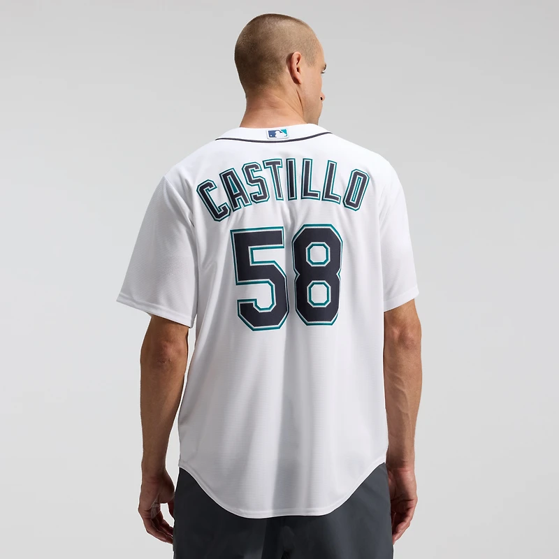 Maillot réplique domicile Nike Luis Castillo blanc des Mariners de Seattle pour homme