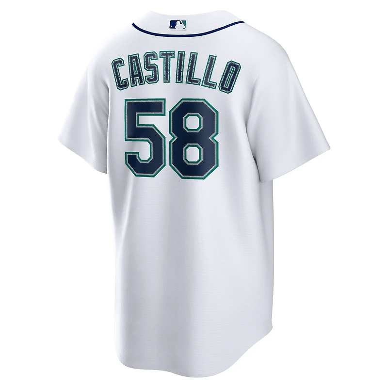 Maillot réplique domicile Nike Luis Castillo blanc des Mariners de Seattle pour homme