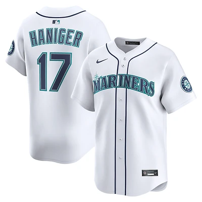 Maillot Nike Mitch Haniger blanc domicile des Seattle Mariners pour homme, édition limitée