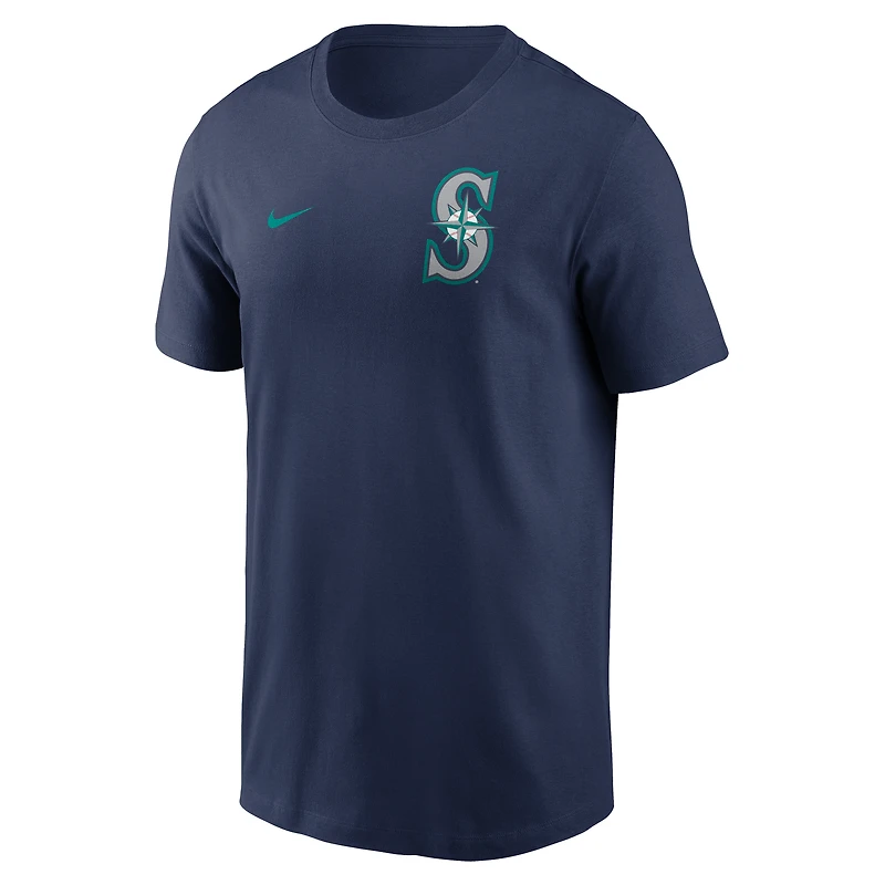 T-shirt Nike bleu marine Seattle Mariners 2-Hit pour homme