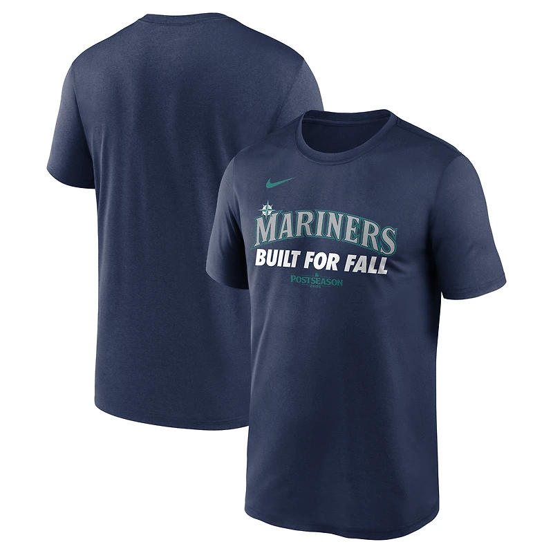 T-shirt Nike Legend Dri-FIT de la collection authentique des Mariners Seattle, bleu marine, édition 2025 séries éliminatoires MLB, pour homme