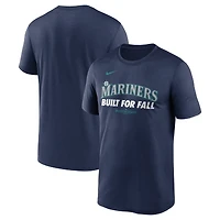 T-shirt Nike Legend Dri-FIT de la collection authentique des Mariners Seattle, bleu marine, édition 2025 séries éliminatoires MLB, pour homme
