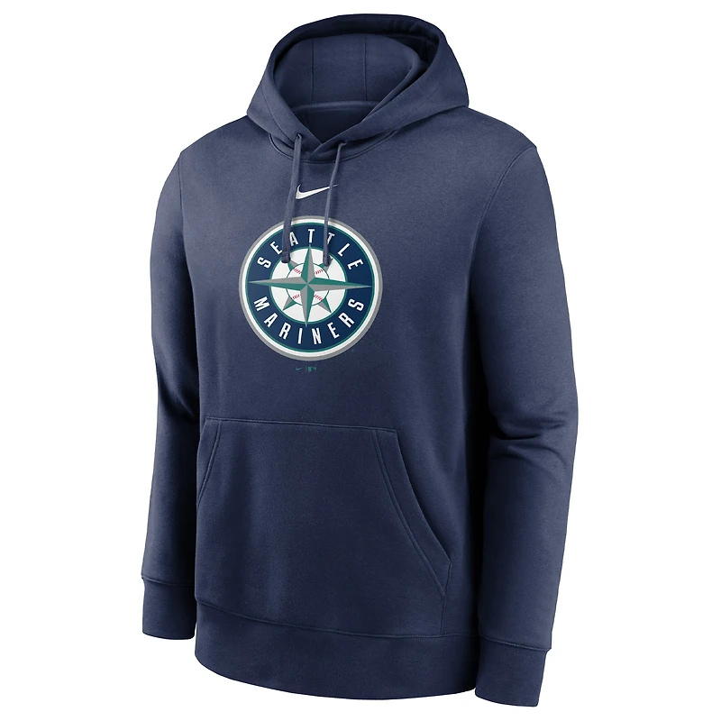 Sweat à capuche Nike Seattle Mariners Alternate Logo Club pour homme - Bleu marine