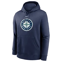 Sweat à capuche Nike Seattle Mariners Alternate Logo Club pour homme - Bleu marine