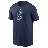 T-shirt Nike bleu marine Seattle Mariners Americana pour homme