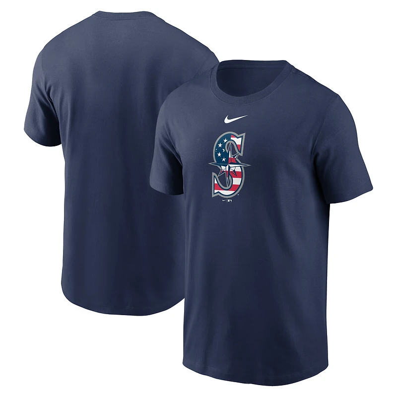 T-shirt Nike bleu marine Seattle Mariners Americana pour homme