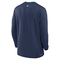 Men's Nike Navy Seattle Mariners Authentic Collection Performance Half-Zip Top