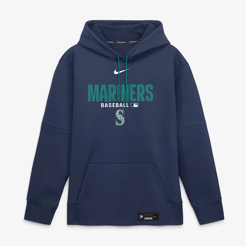 Men's Nike Navy Seattle Mariners Authentic Collection Therma-FIT Hoodie