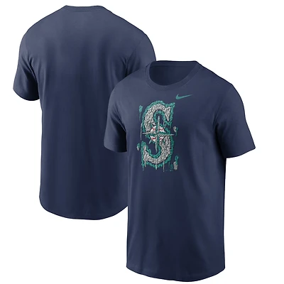 T-shirt Nike Seattle Mariners Gum Hometown pour homme, bleu marine