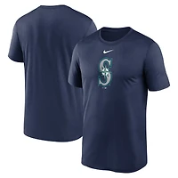 Men's Nike  Navy Seattle Mariners Legend Fuse Large Logo Dri-FIT T-Shirt