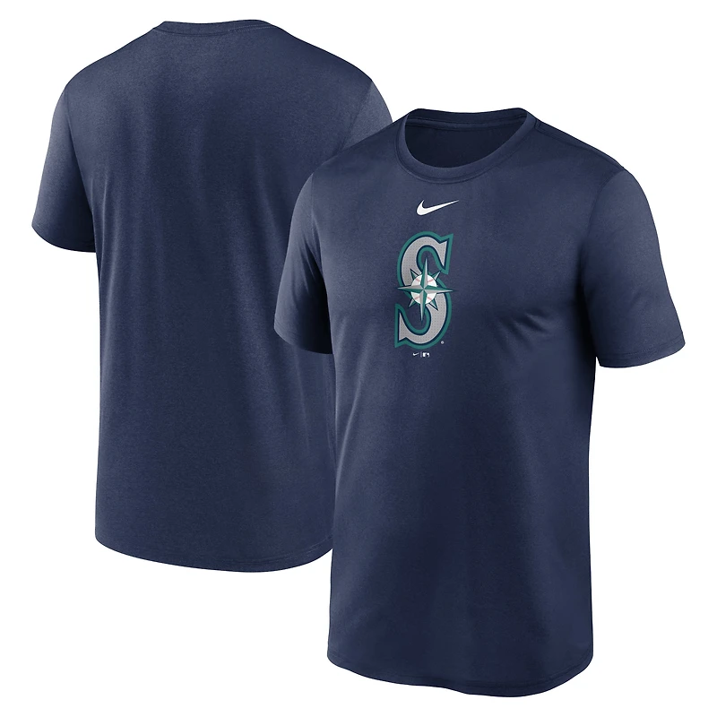 Men's Nike Navy Seattle Mariners Legend Fuse Large Logo Dri-FIT T-Shirt