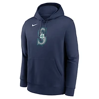 Sweat à capuche Nike bleu marine Seattle Mariners Logo Club Fleece pour homme