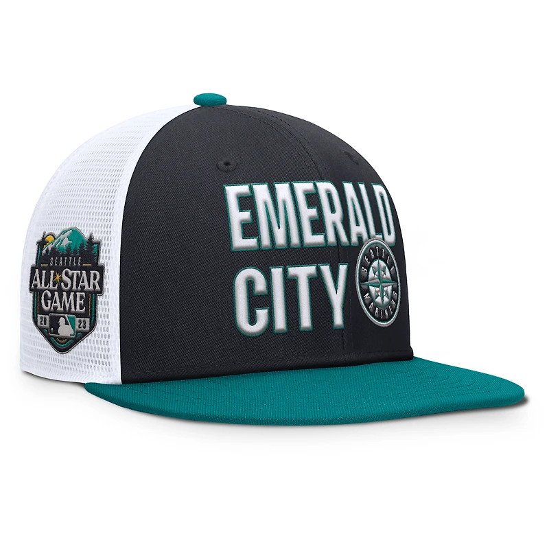 Casquette Snapback Nike bleu marine Seattle Mariners Pro Trucker pour homme