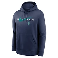 Men's Nike Navy Seattle Mariners Swoosh NeighborHOOD Pullover Hoodie