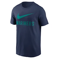 T-shirt Nike bleu marine avec logo Swoosh des Seattle Mariners pour homme