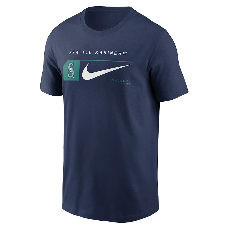 T-shirt Nike bleu marine Seattle Mariners Team Swoosh Lockup pour homme