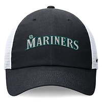Men's Nike Navy Seattle Mariners Wordmark Adjustable Trucker Hat