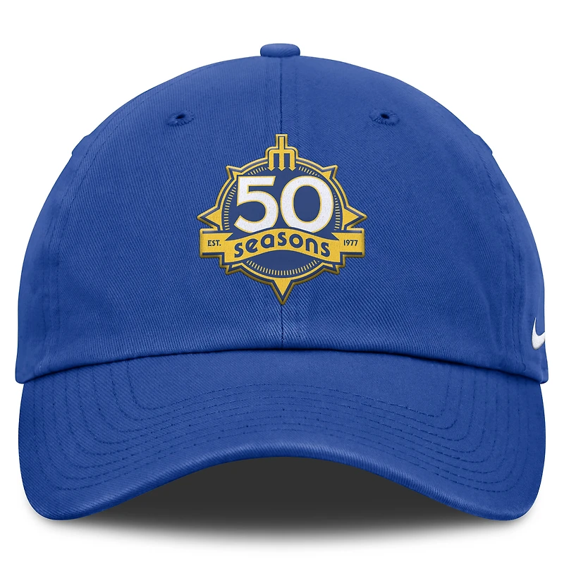 Men's Nike Royal Seattle Mariners 50th Season Club Adjustable Hat