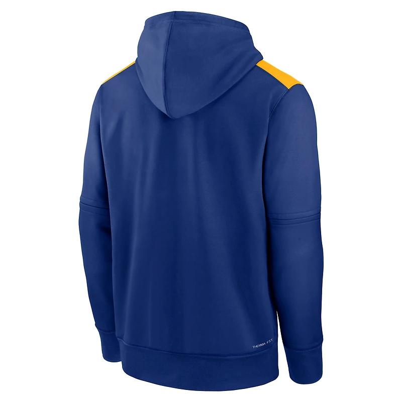 Sweat à capuche Nike Royal Seattle Mariners Authentic Collection City Connect Therma pour homme