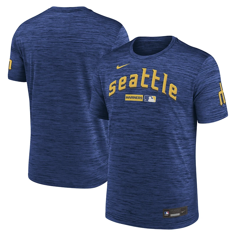 Men's Nike Royal Seattle Mariners Authentic Collection City Connect Velocity Dri-FIT T-Shirt