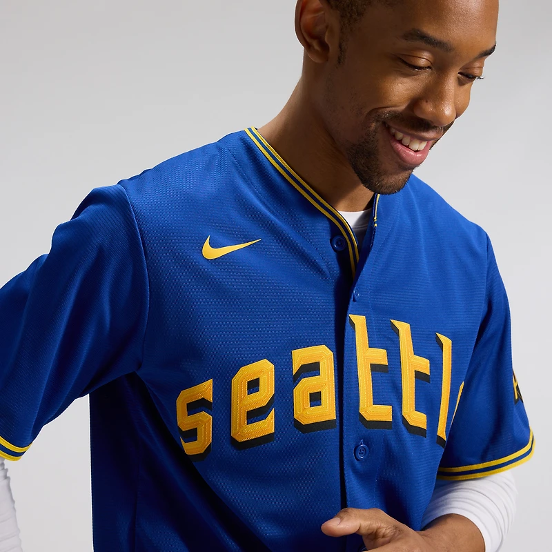Maillot réplique Nike Royal Seattle Mariners City Connect pour homme