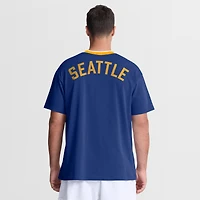 Men's Nike Royal Seattle Mariners Cooperstown Collection Ringer T-Shirt