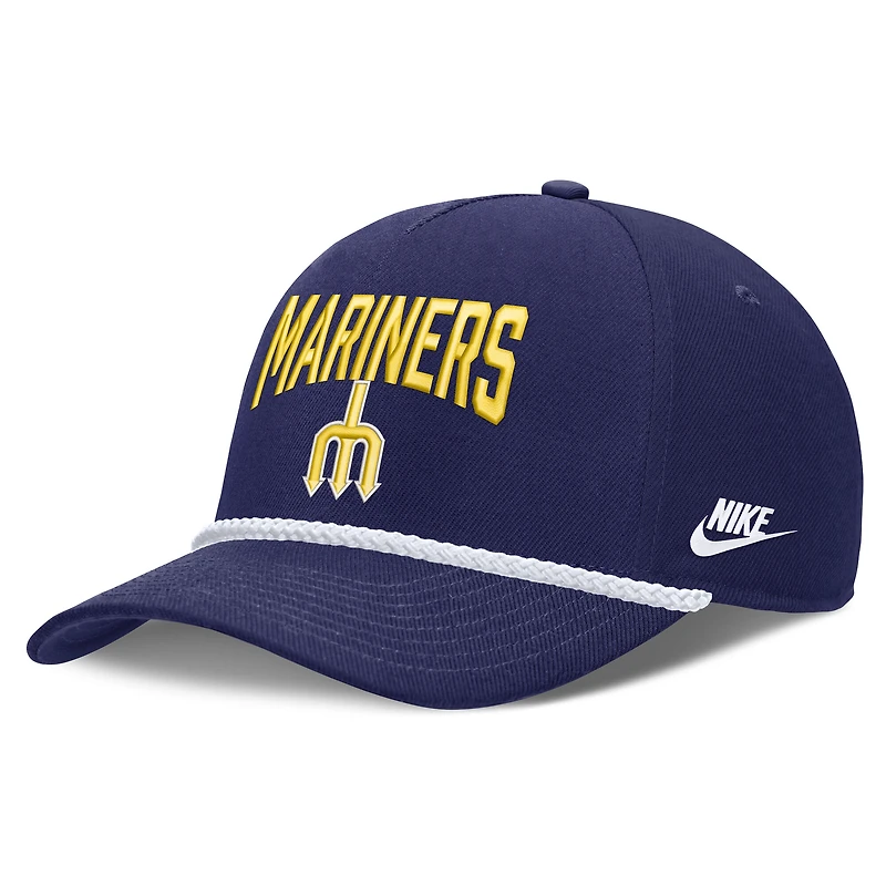 Casquette ajustable Nike Royal Seattle Mariners Cooperstown Rise pour homme
