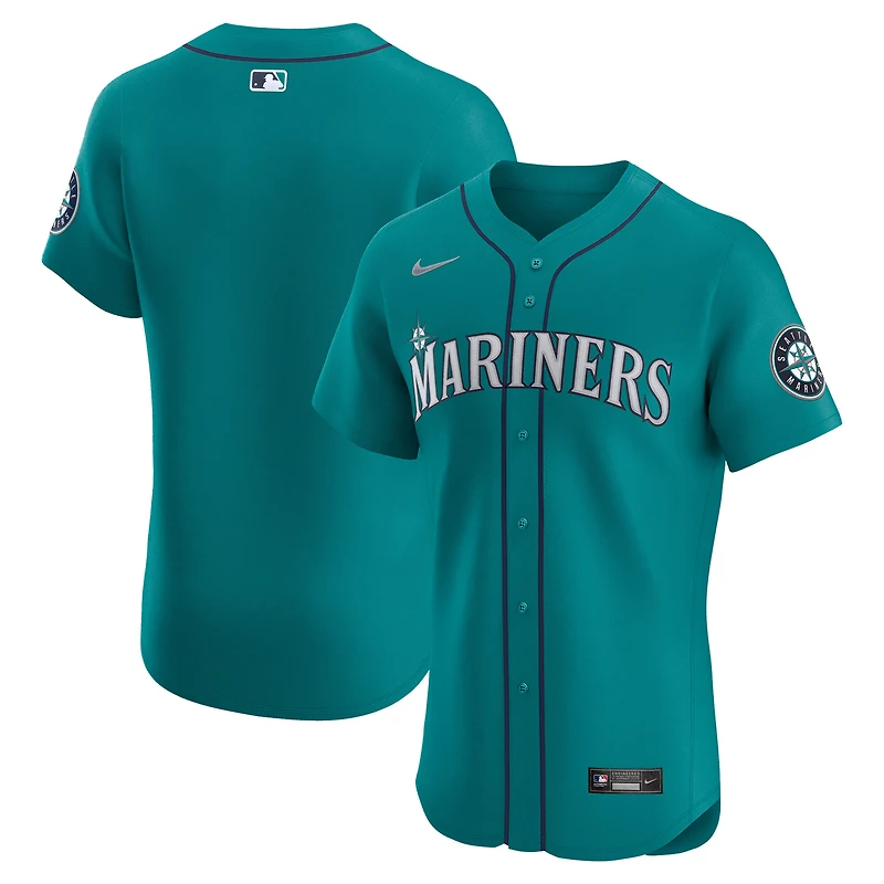 Men's Nike  Teal Seattle Mariners Alternate Elite Jersey