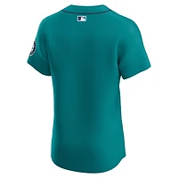 Men's Nike  Teal Seattle Mariners Alternate Elite Jersey