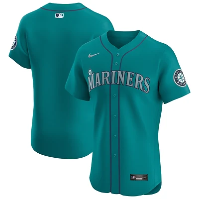 Maillot Nike bleu sarcelle pour homme des Seattle Mariners Alternate Vapor Premier Elite Patch