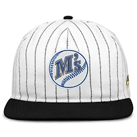Casquette ajustable Nike Pro Seattle Mariners Cooperstown Collection blanche et noire pour homme