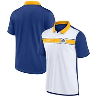 Polo Nike Rewind Stripe blanc/bleu royal pour homme