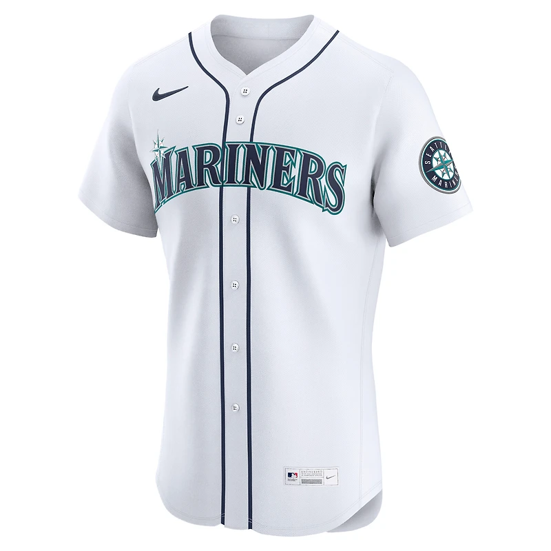 Maillot Nike blanc domicile Elite des Seattle Mariners pour homme