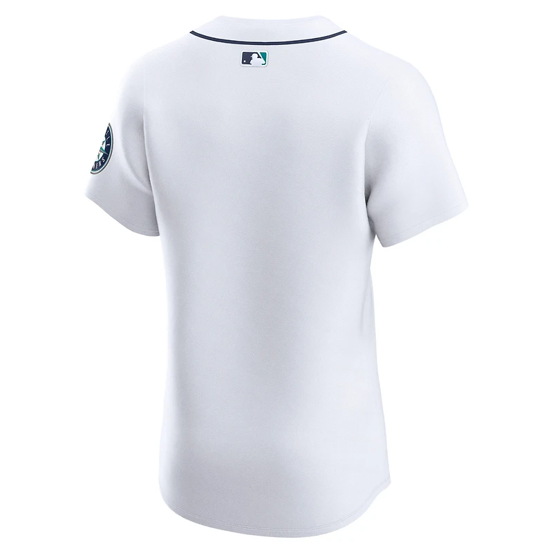 Maillot Nike blanc domicile Elite des Seattle Mariners pour homme