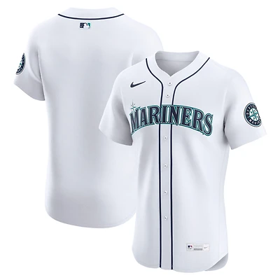 Maillot Nike blanc domicile Elite des Seattle Mariners pour homme