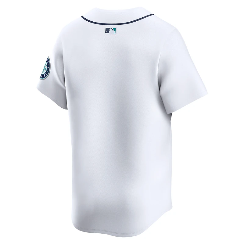 Maillot Nike blanc à domicile des Seattle Mariners pour homme