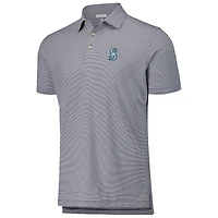 Men's Peter Millar Navy Seattle Mariners Jubilee Stripe Stretch Jersey Polo
