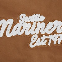Veste entièrement zippée en sergé Pro Standard marron des Seattle Mariners Paint The City pour hommes
