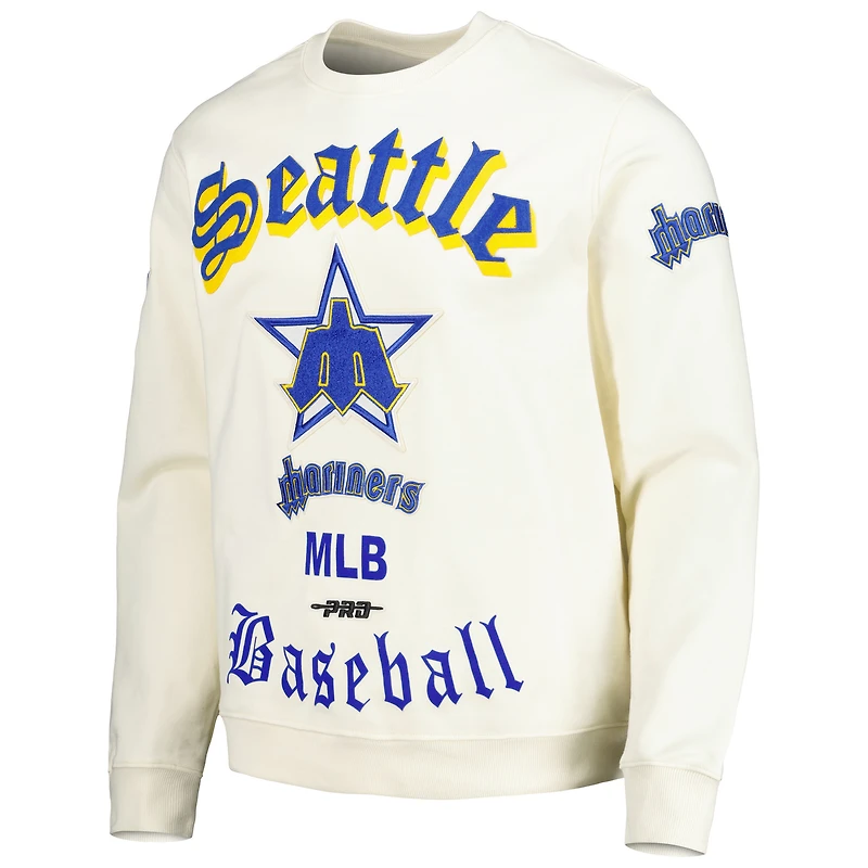 Sweat à capuche Pro Standard Seattle Mariners rétro anglais ancien pour homme