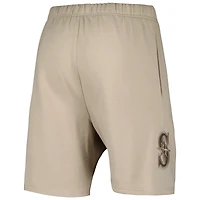 Men's Pro Standard Khaki Seattle Mariners Neutral Fleece Shorts
